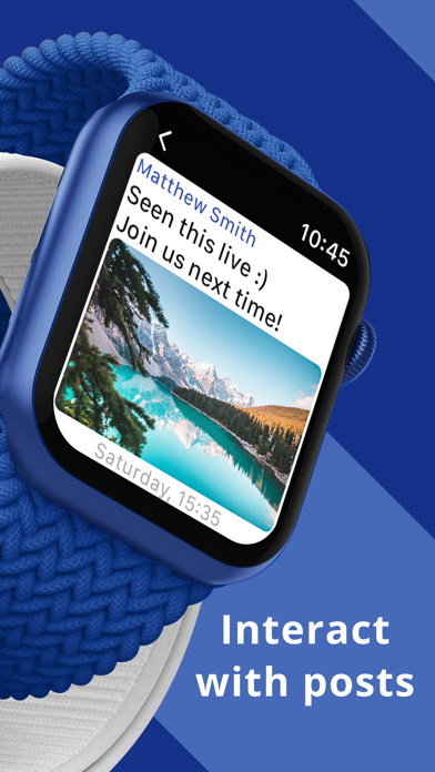 WristWeb for Facebook Screenshots
