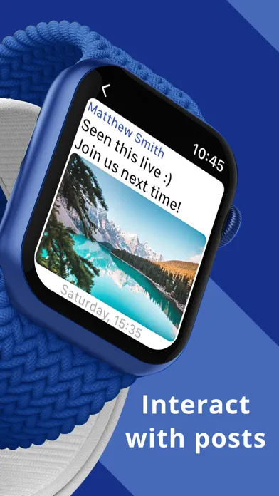 Ảnh chụp màn hình của WristWeb for Facebook