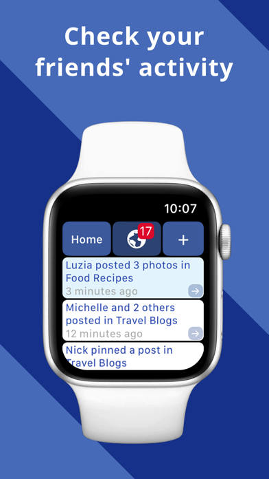WristWeb for Facebook Screenshots