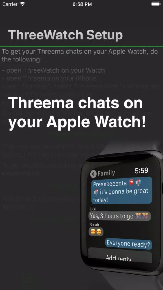 ThreeWatch for Threema スクリーンショット
