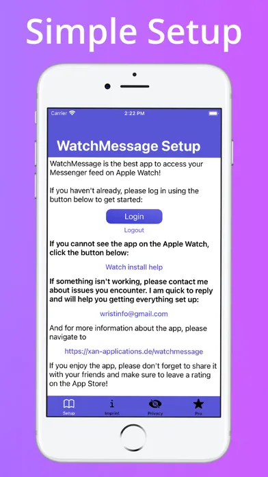 تصاویر WatchMessage for Messenger