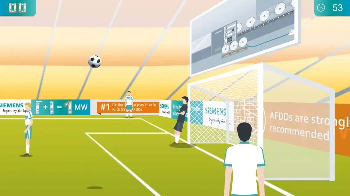 تصاویر Fire protection soccer game