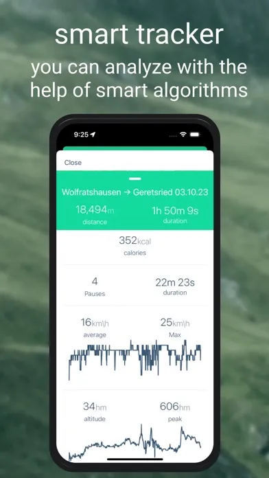 Zrzuty ekranu Bike Speed & Tour Tracker