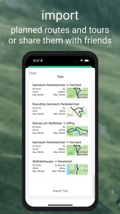 Zrzuty ekranu Bike Speed & Tour Tracker