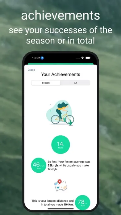 Zrzuty ekranu Bike Speed & Tour Tracker