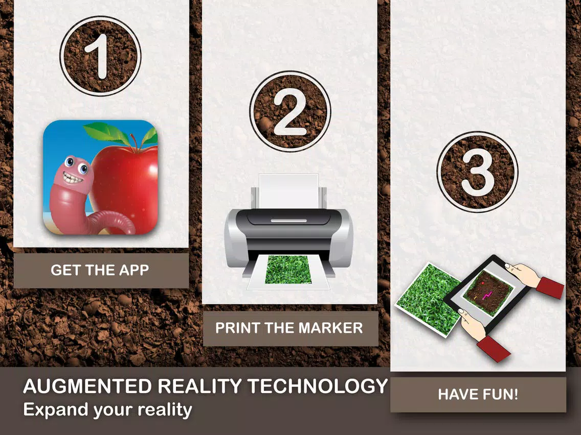 Worm AR - Augmented Reality Game iPad 應用截圖
