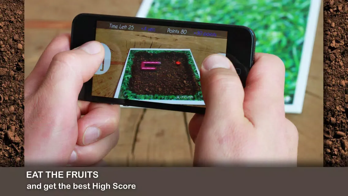 ภาพหน้าจอของ Worm AR - Augmented Reality Game