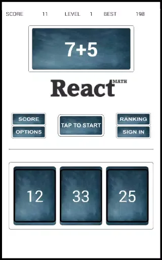 Zrzuty ekranu Math React