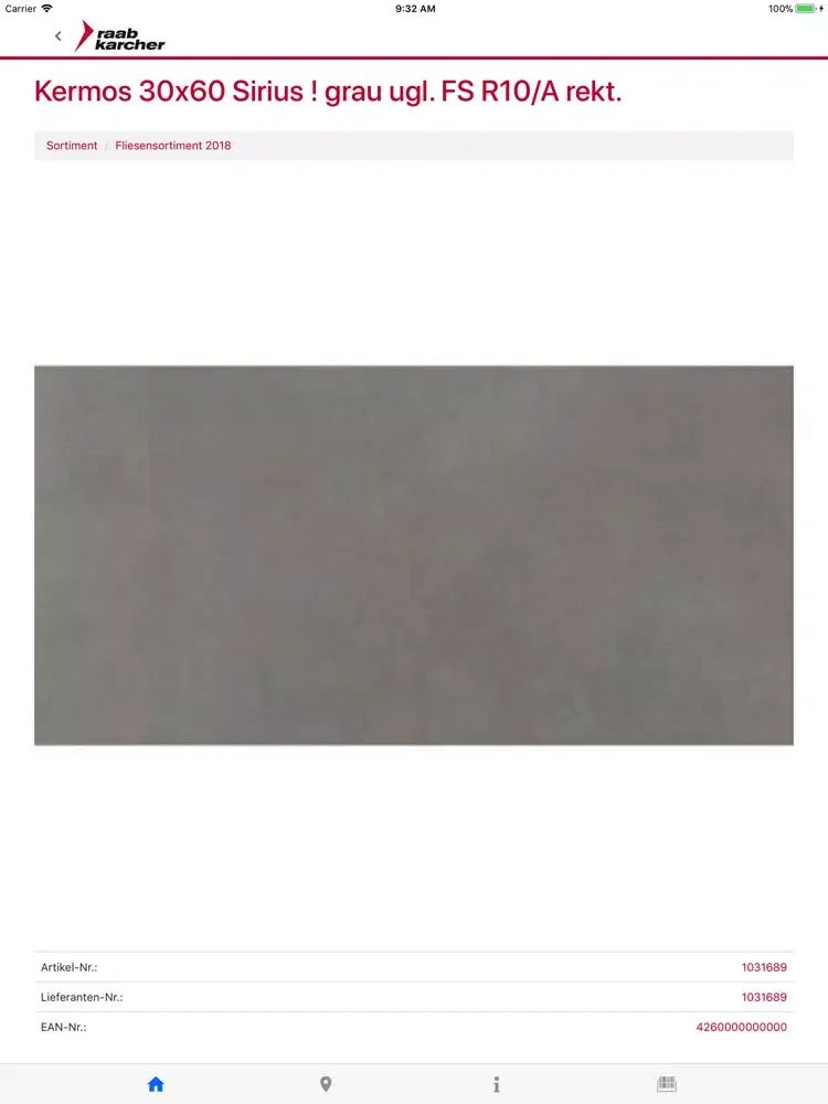 Raab Karcher Bestell-App iPad 应用截图