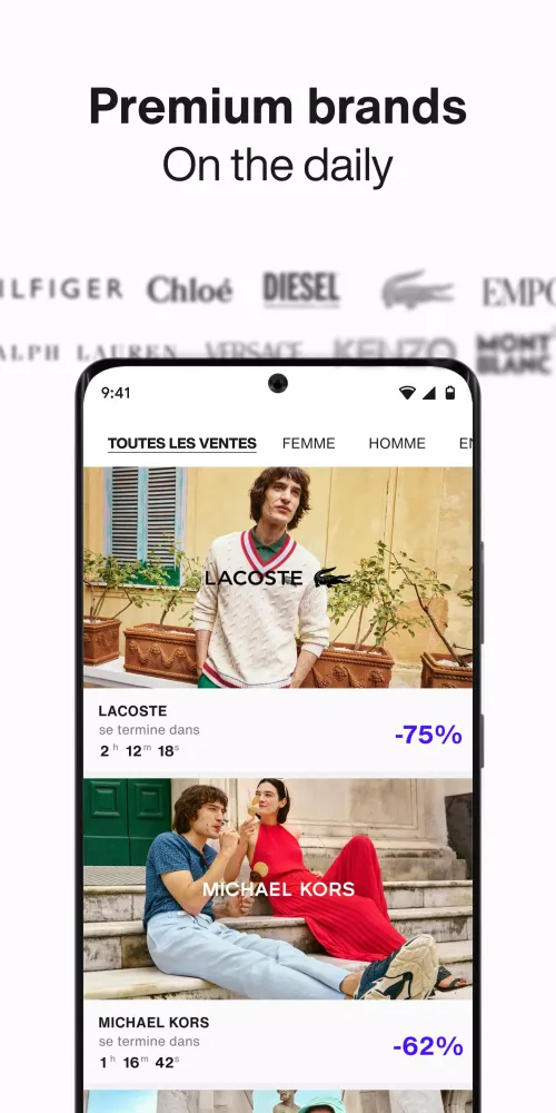 Capturas de pantalla de Privé by Zalando