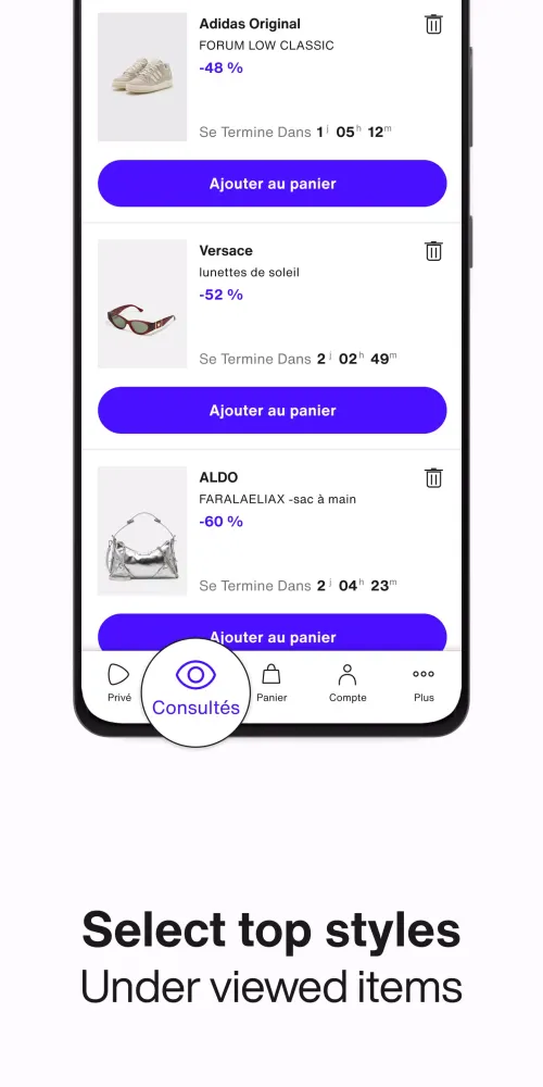 Capturas de pantalla de Privé by Zalando