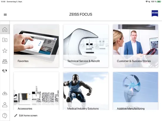 ZEISS FOCUS app iPad  स्क्रीनशॉट
