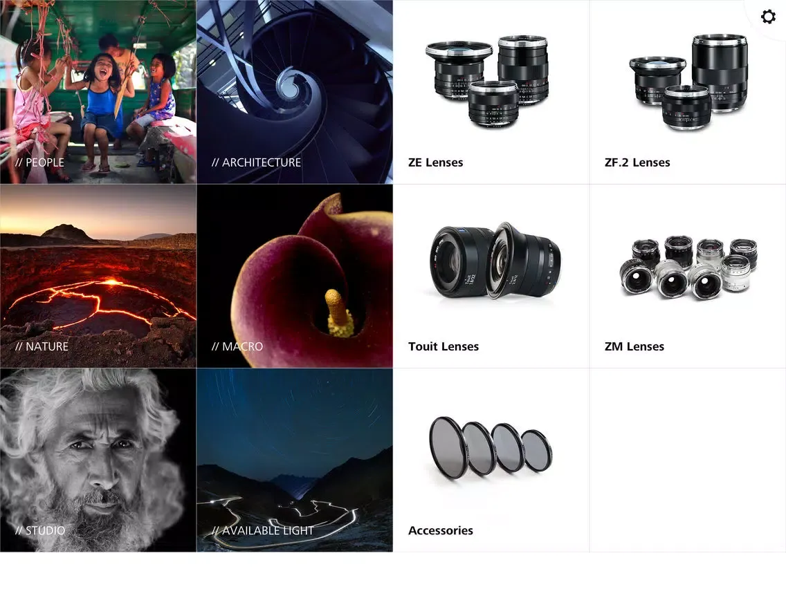 Скриншоты Lens Catalog iPad 
