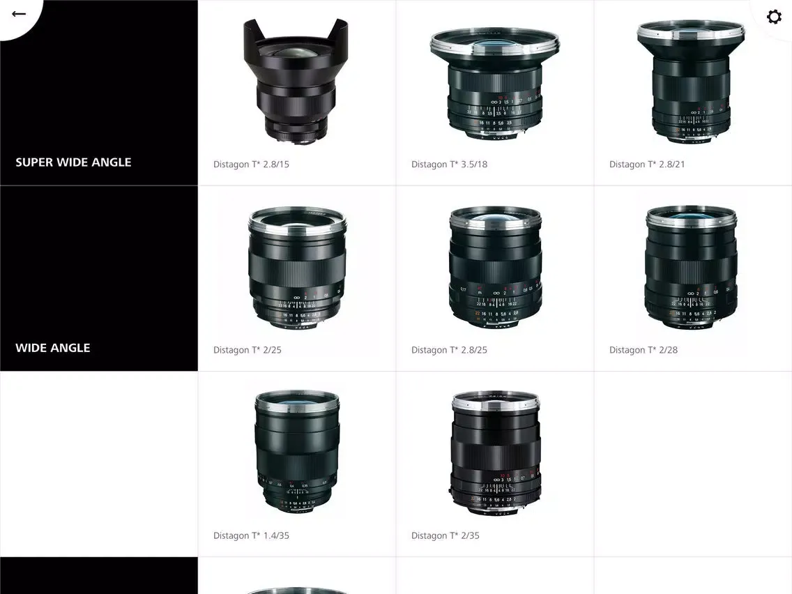 Скриншоты Lens Catalog iPad 