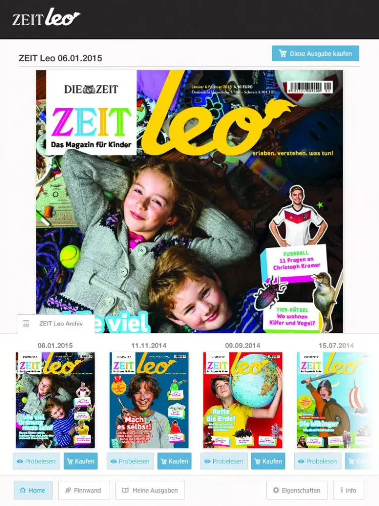 Captures d'écran de ZEIT LEO iPad 