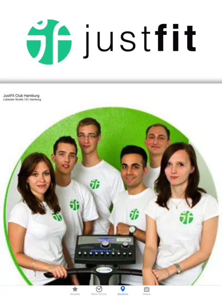Zrzuty ekranu JustFit Club Hamburg iPad 