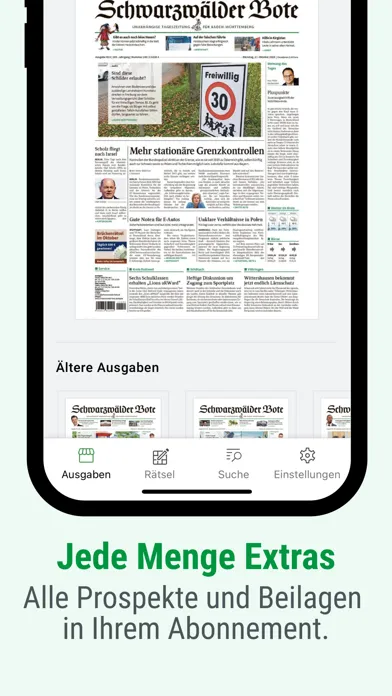 Capturas de pantalla de Schwarzwälder Bote E-Paper