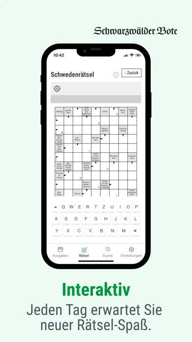 Capturas de pantalla de Schwarzwälder Bote E-Paper
