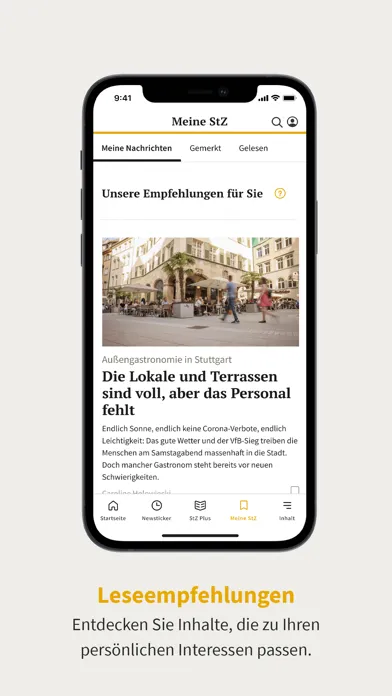Zrzuty ekranu StZ News - Stuttgarter Zeitung