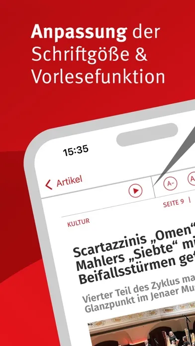 Screenshot di Ostthüringer Zeitung E-Paper