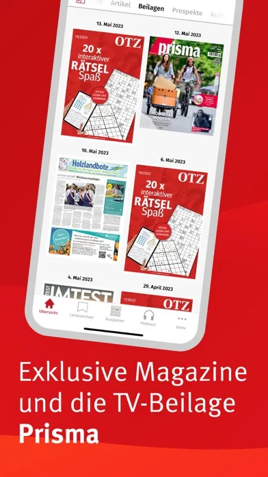 Screenshot di Ostthüringer Zeitung E-Paper