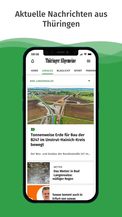 Capturas de pantalla de Thüringer Allgemeine News