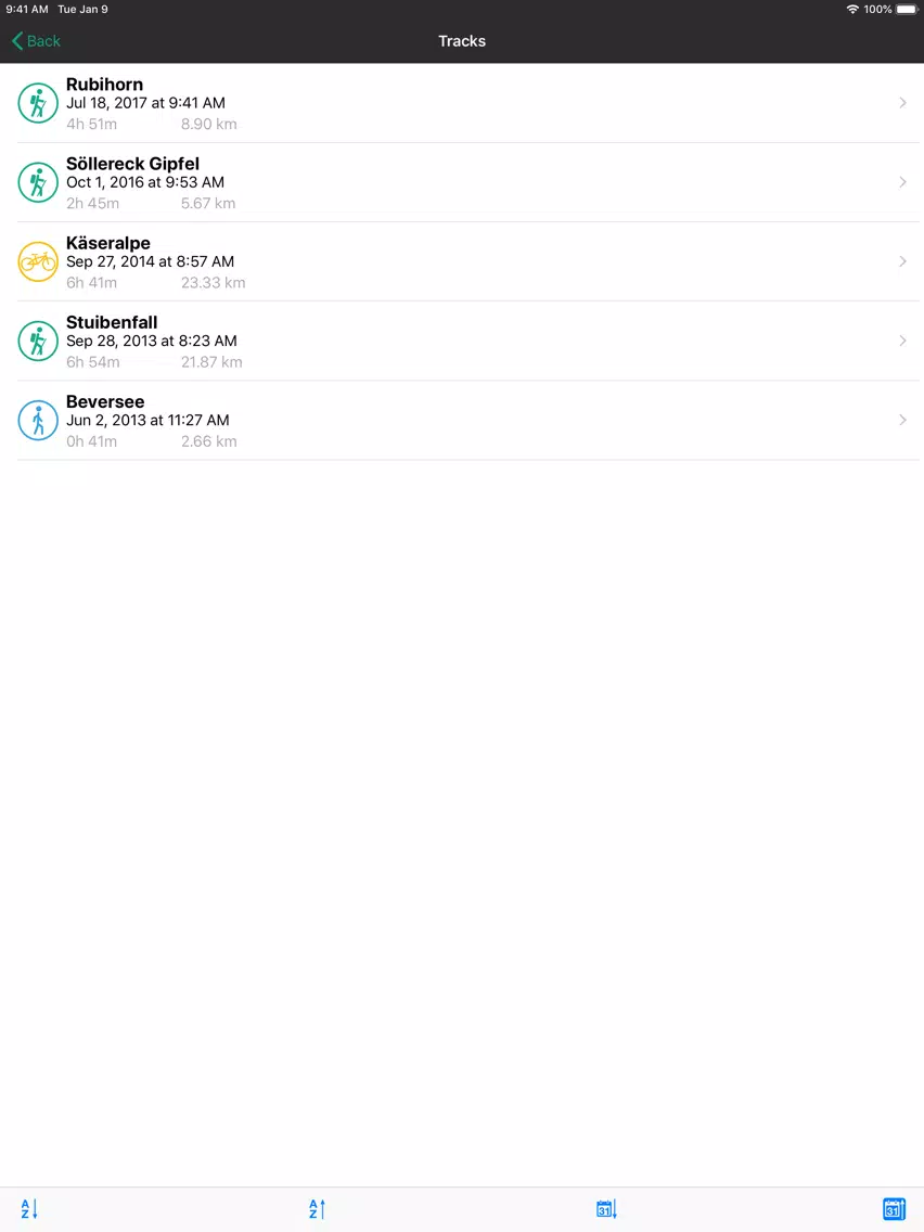 Screenshot di GPS Track - Hike & Bike iPad 