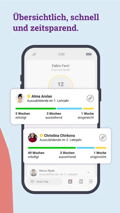 Captures d'écran de Zubido Azubi-App