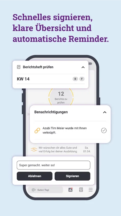 Captures d'écran de Zubido Azubi-App