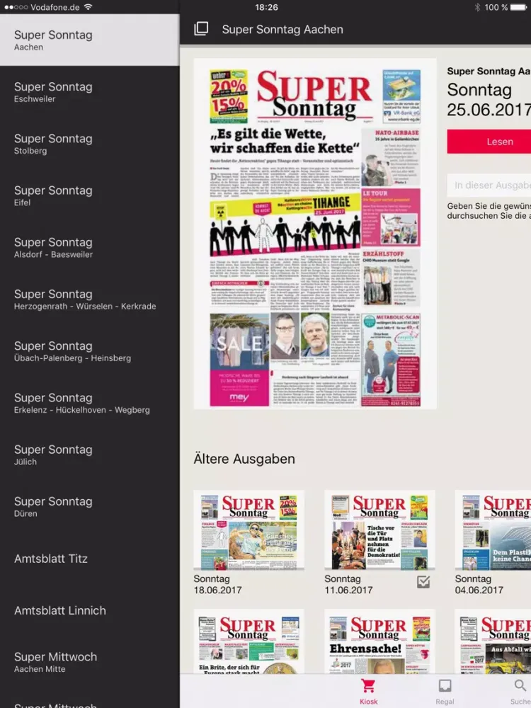Скриншоты Super Sonntag / Super Mittwoch ePaper iPad 