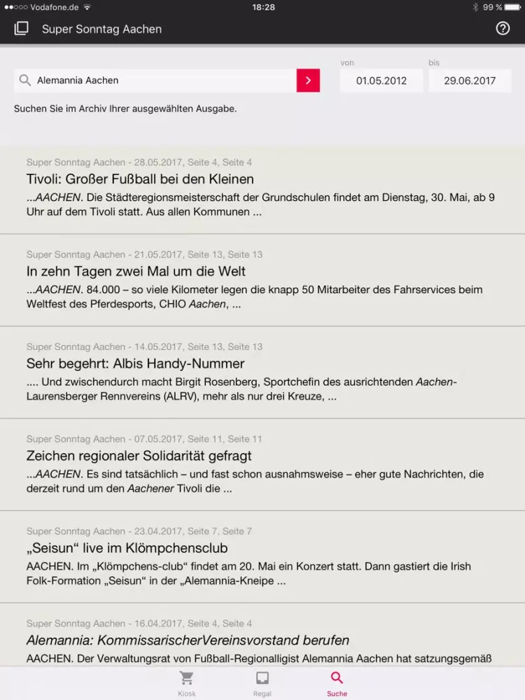 Скриншоты Super Sonntag / Super Mittwoch ePaper iPad 