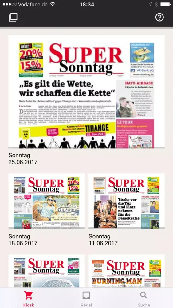 Скриншоты Super Sonntag / Super Mittwoch ePaper