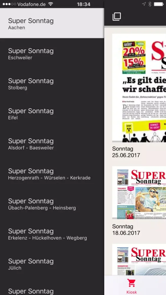 Скриншоты Super Sonntag / Super Mittwoch ePaper