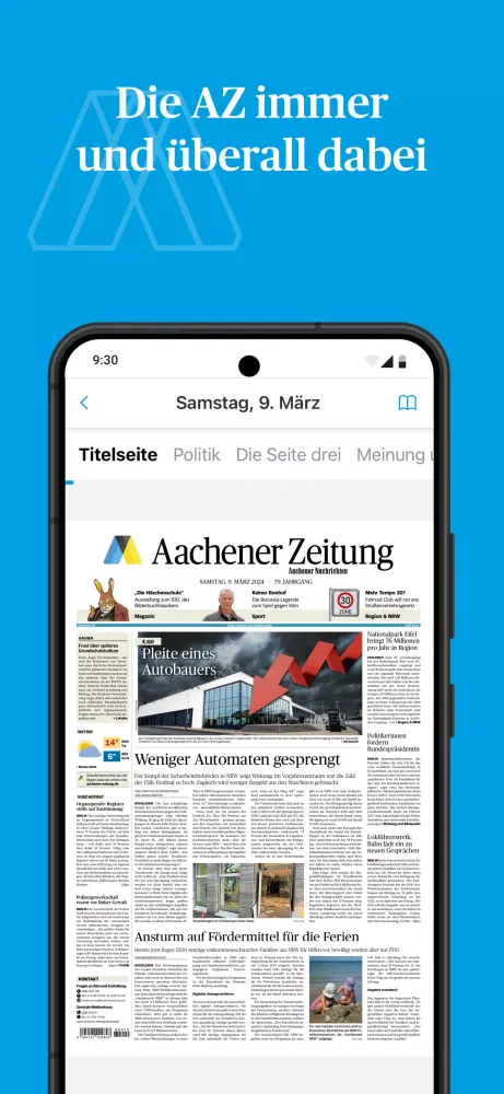 Aachener Zeitung E-Paper應用截圖