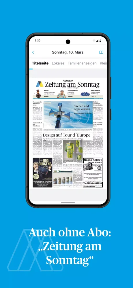 Aachener Zeitung E-Paper應用截圖