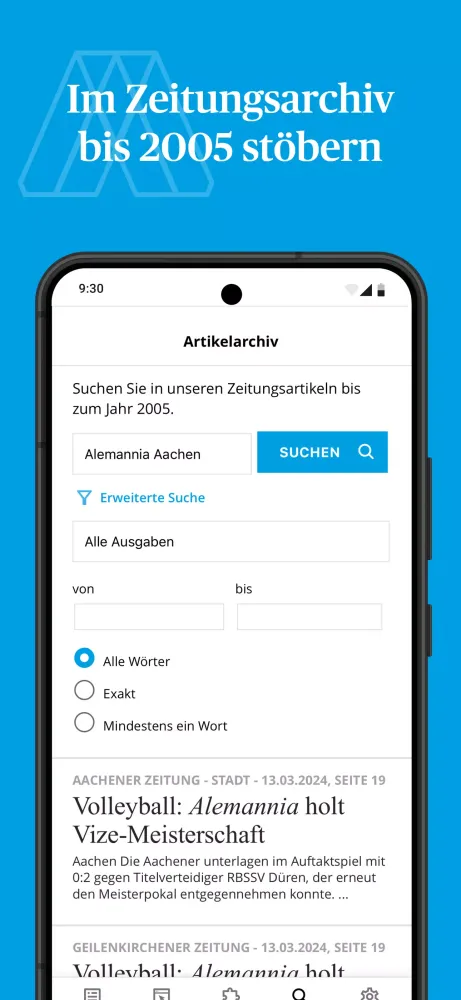 Aachener Zeitung E-Paper應用截圖