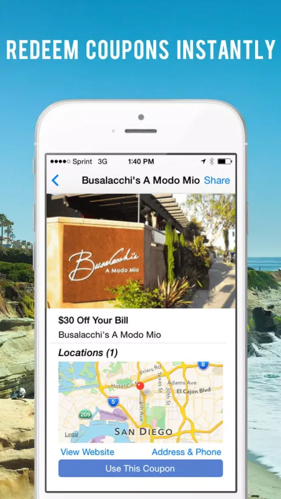 Zrzuty ekranu Deal Current - San Diego's Best Local Deals & Coupons