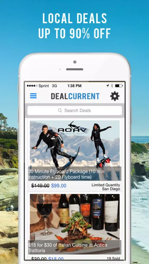 Zrzuty ekranu Deal Current - San Diego's Best Local Deals & Coupons