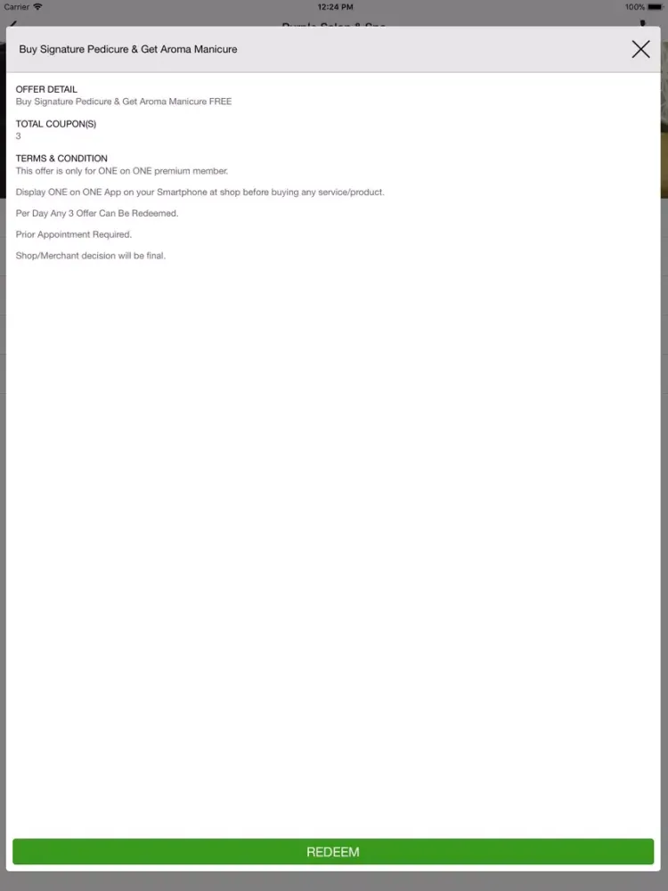 One On One - Discount App iPad  Screenshots
