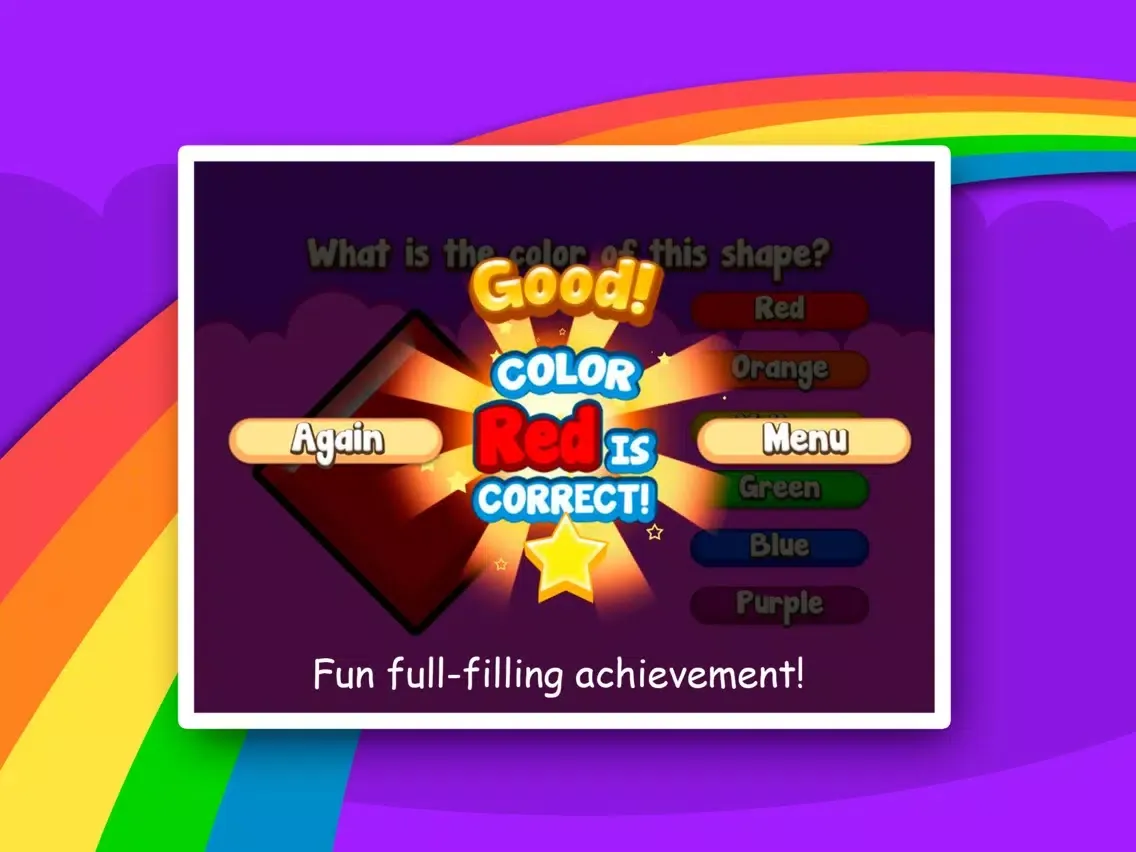 Learning Basics of Shapes and Primary Colors for Growing Kids iPad  Screenshots