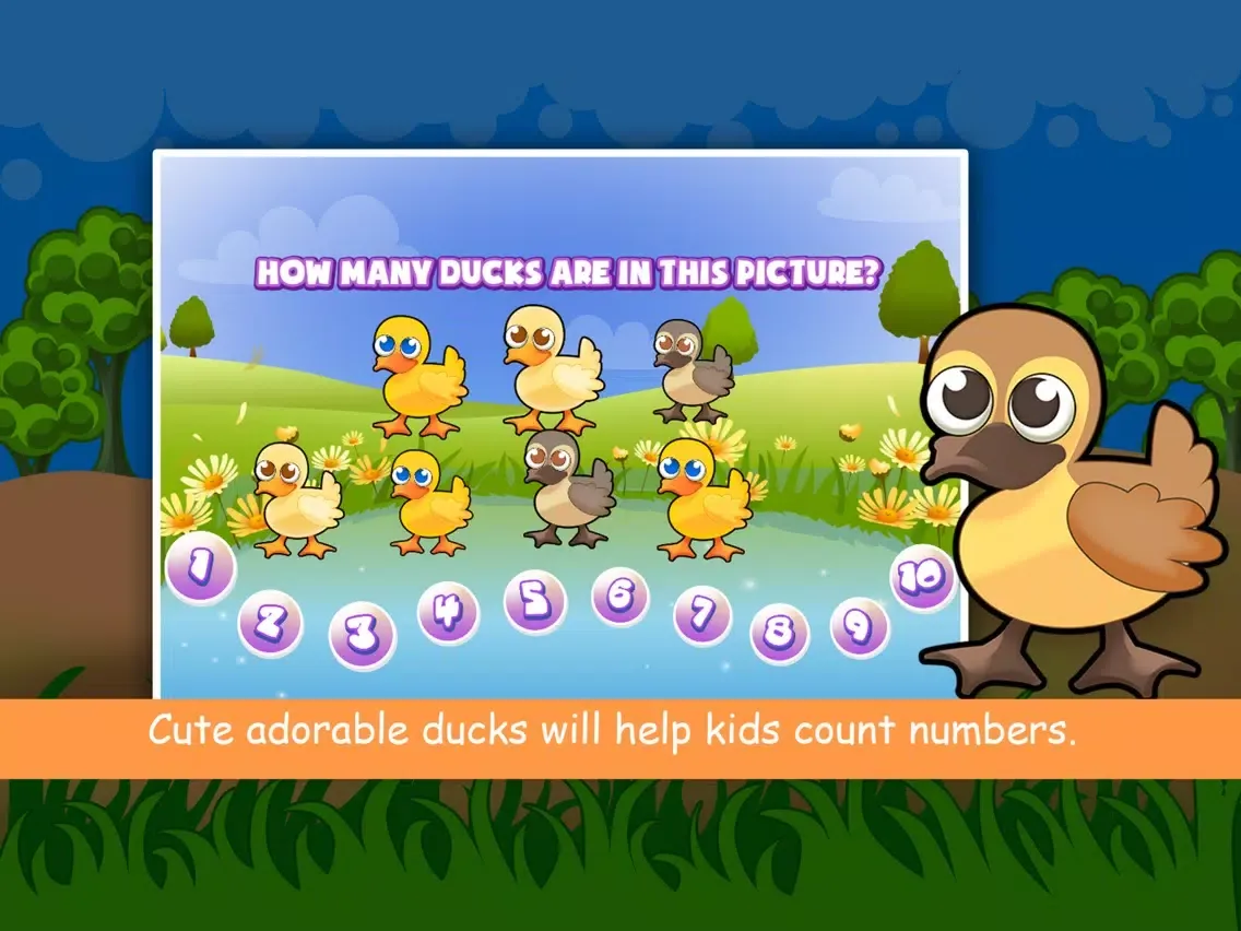 Duck Counting Numbers for Kids iPad  Screenshots