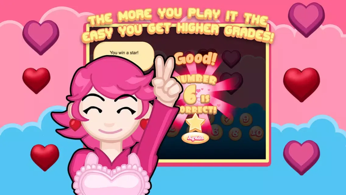 Lovely Perry teaches How to count with Hearts Screenshots