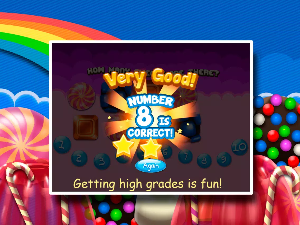 Sweet counting and learning numbers. Candies, jellies, lolipops and chocolates are fun! iPad  Screenshots