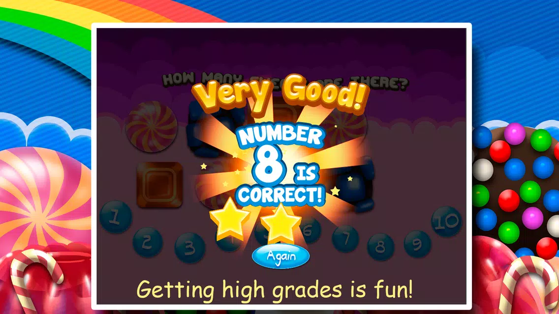 Sweet counting and learning numbers. Candies, jellies, lolipops and chocolates are fun! Screenshots