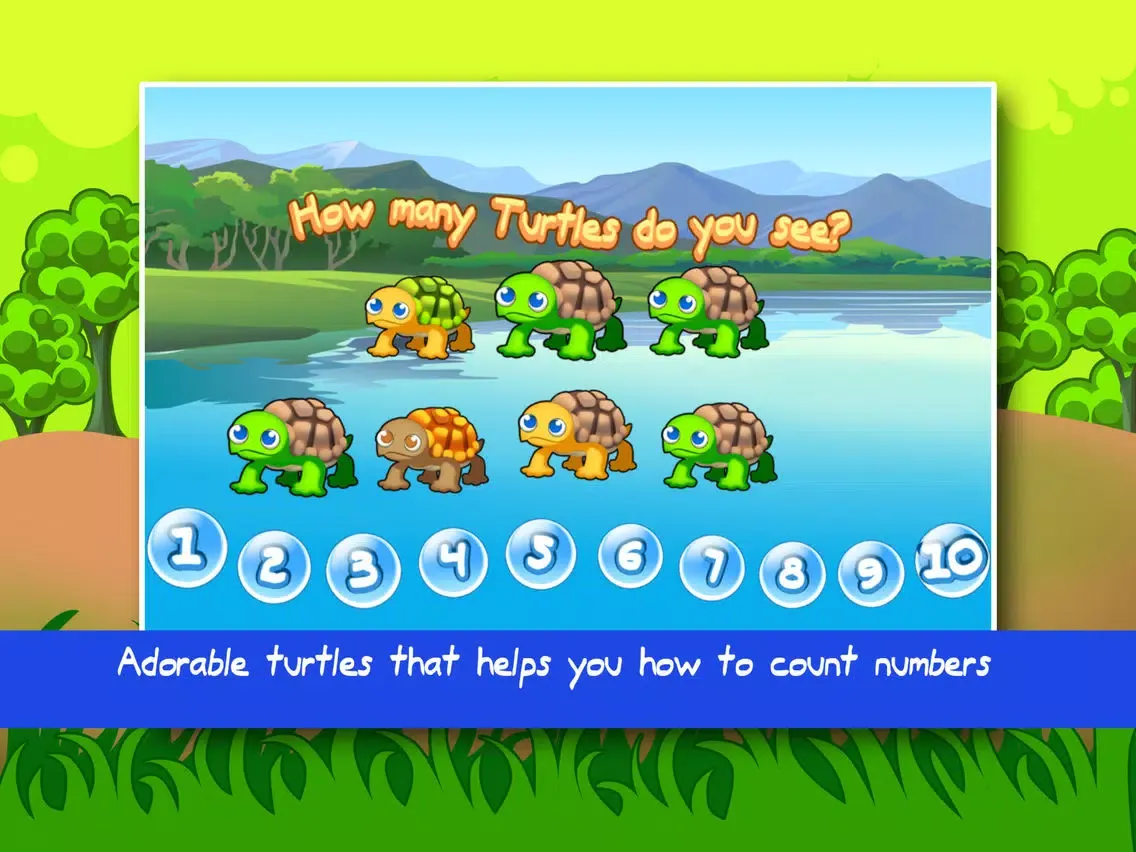Count 123 is fun with Turtles iPad  Screenshots