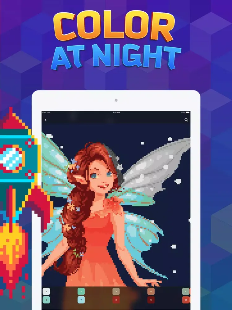 Pixel Book : Color by Number iPad  Screenshots