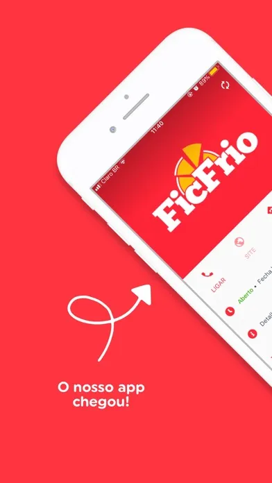 Capturas de tela do FicFrio