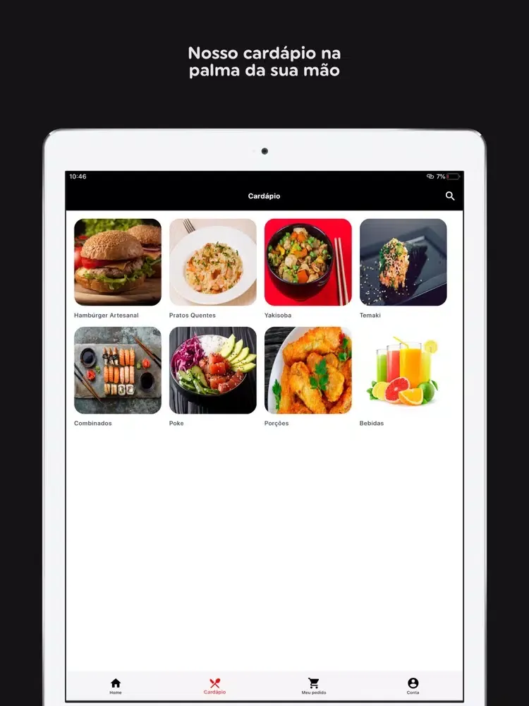 Hako Sushi & Hamburgueria iPad 应用截图