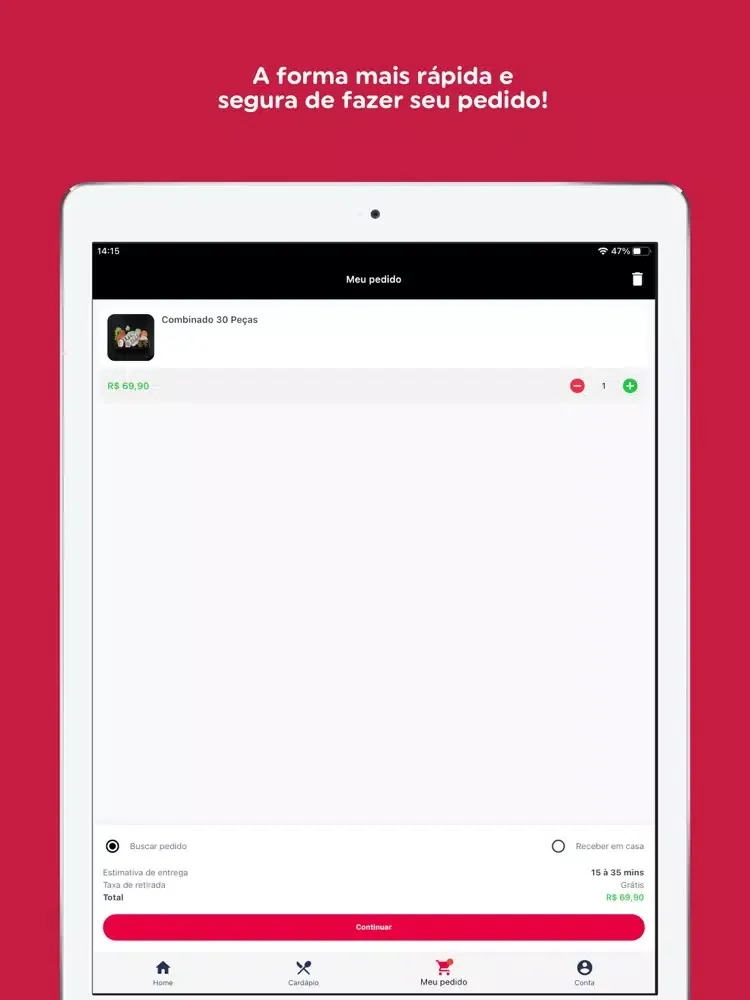 Nakaza Sushibar & Restaurante iPad 应用截图