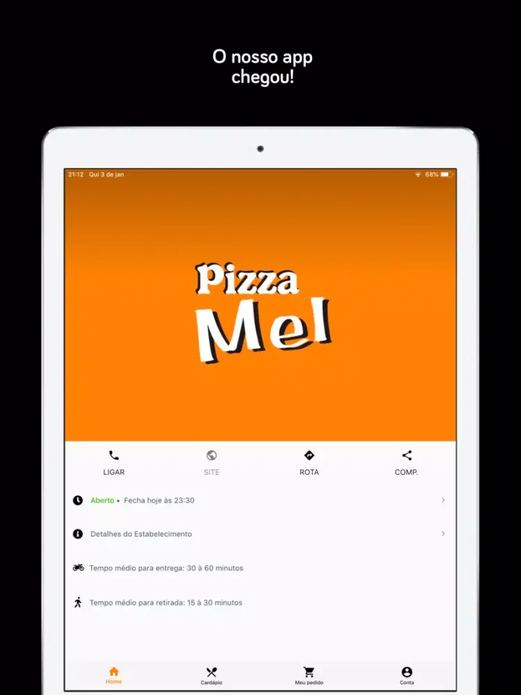 Capturas de pantalla de Pizza Mel iPad 